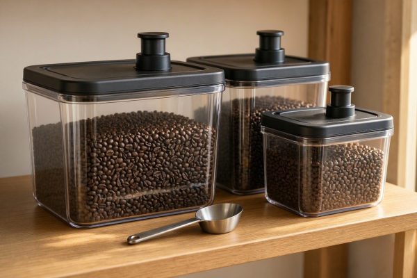Vacuum Sealed Food Storage Containers With Air Pump Lids Coffee Bean Pantry Organizers